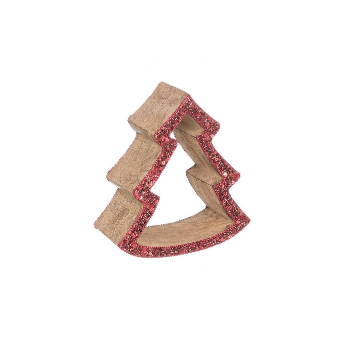 Decorazione Clermont Pino con Glitter S | Bizzotto