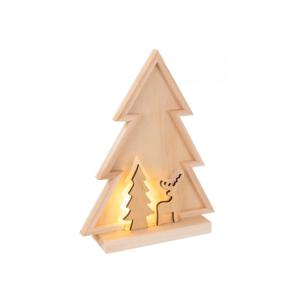 Decorazione Pino Flip Stand con LED | Bizzotto