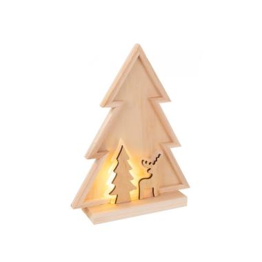 Decorazione Pino Flip Stand con LED | Bizzotto