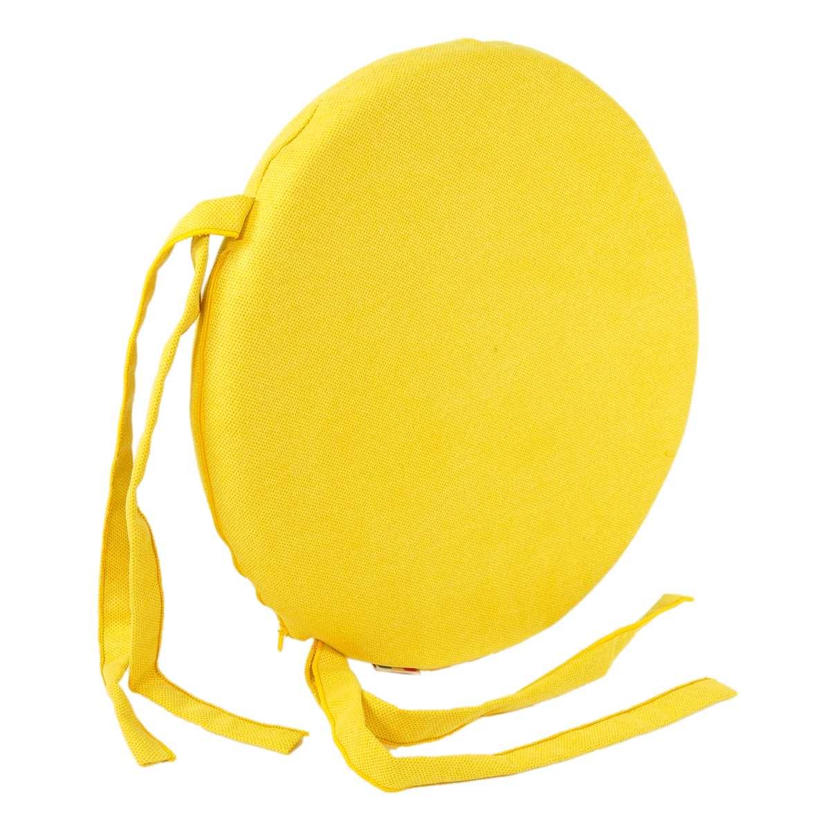 Cuscino Sedia Letizia Giallo cm.Ã˜38 V8 | Alore Casa