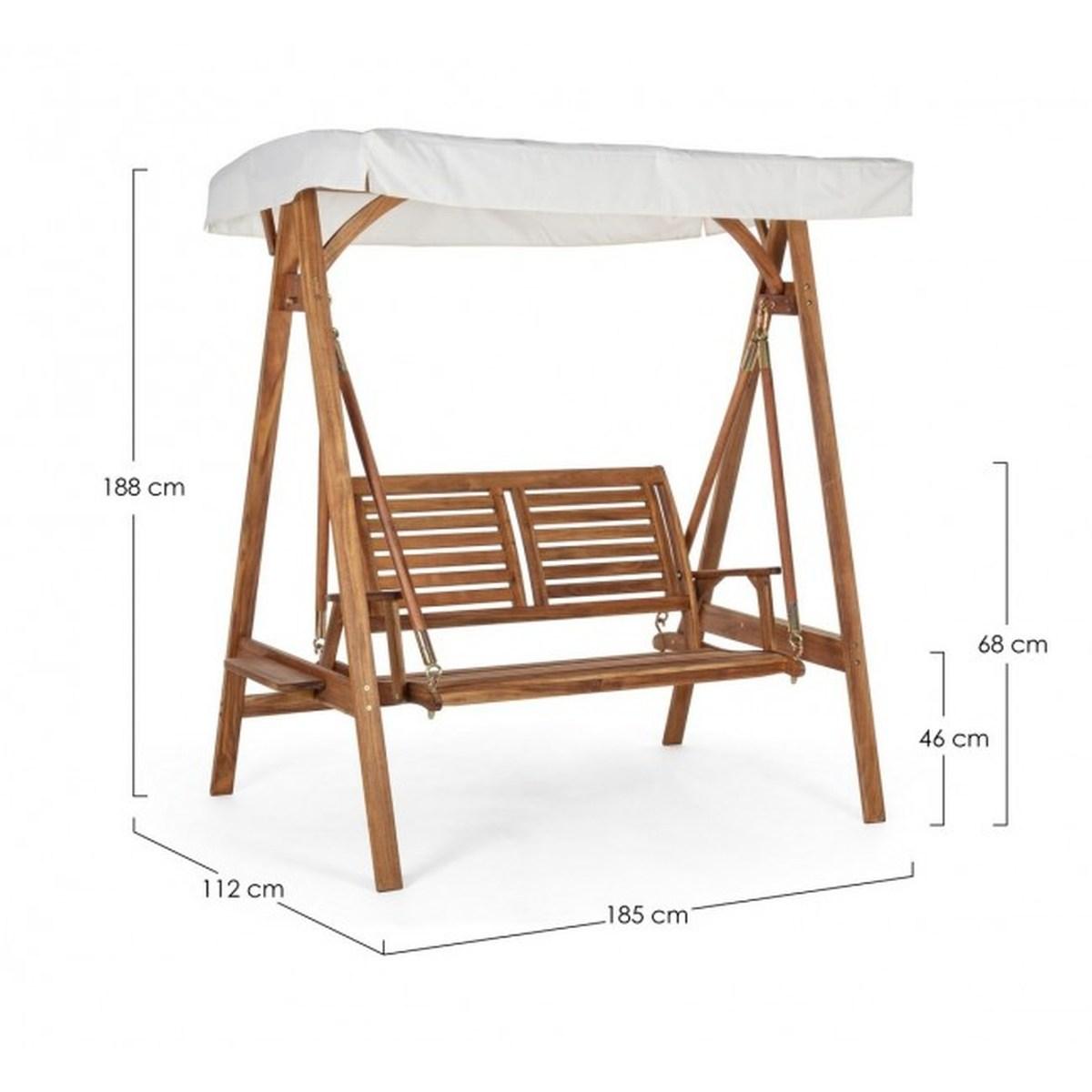 Dondolo Legno Noemi 2 Posti | Bizzotto