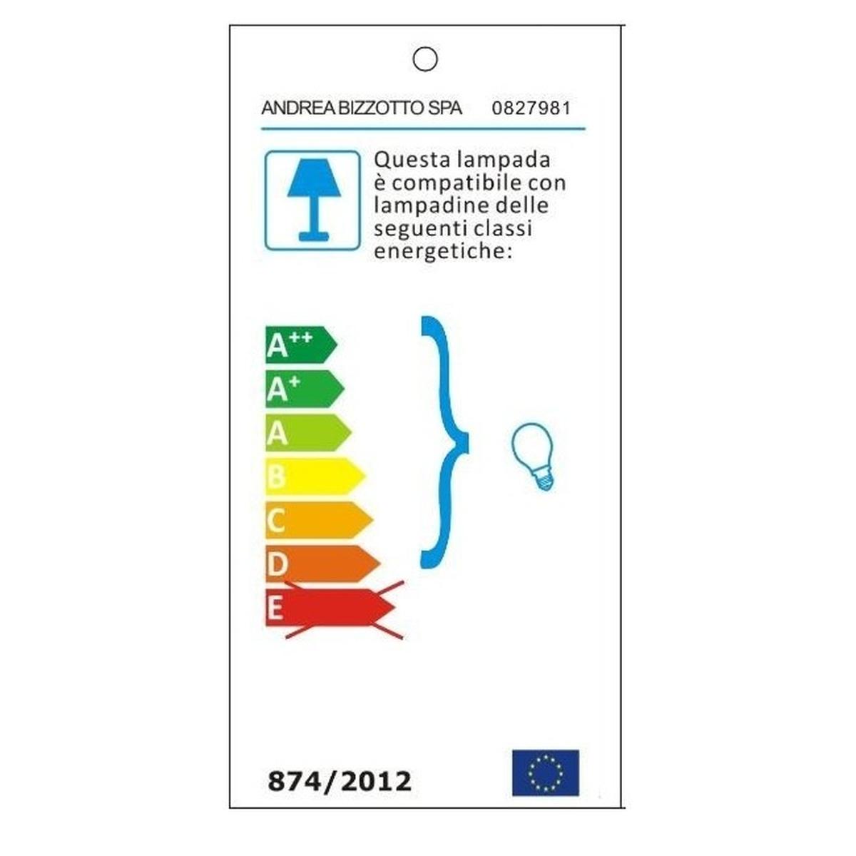 Lampada Tavolo Arusha Naturale Cm.H52