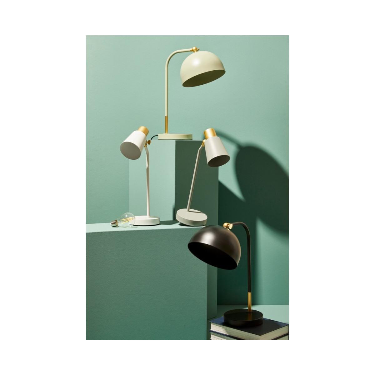 Lampada Tavolo Glasgow Nero cm.H41 | Bizzotto