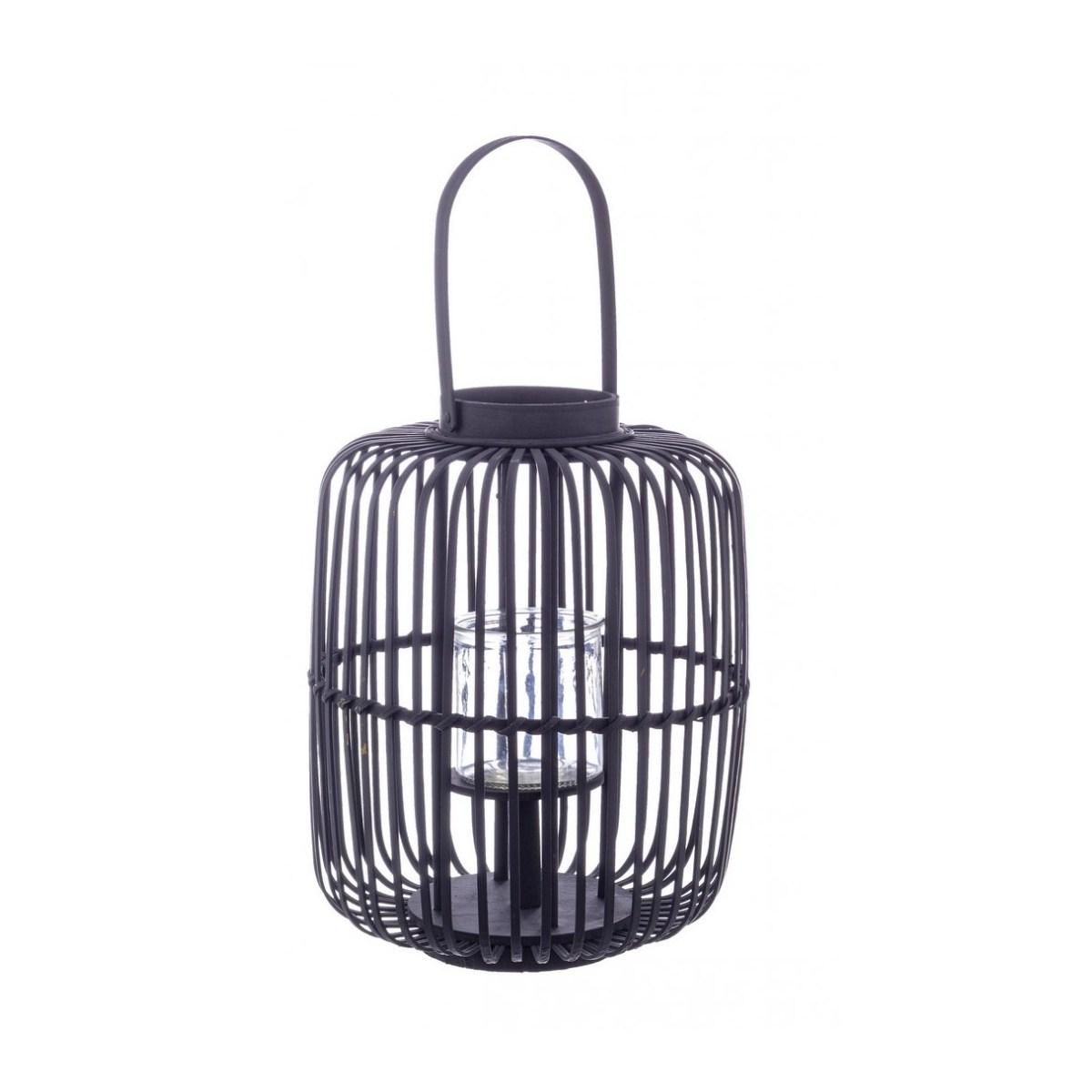 Lanterna Brielle Nero Con Manico L