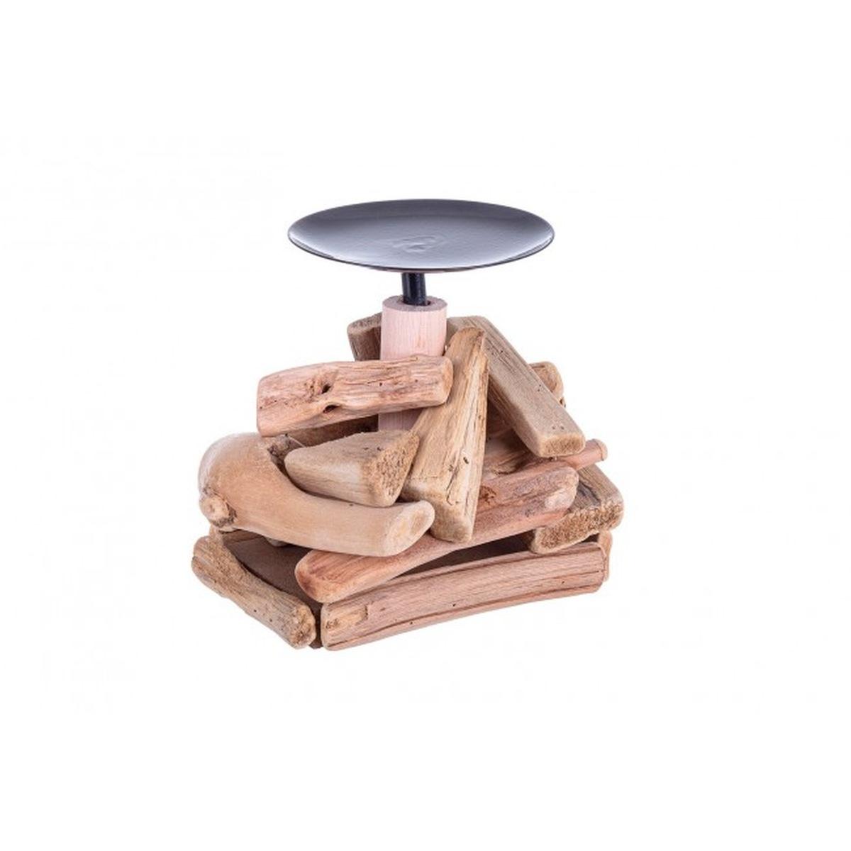 Portacandela 1P Kym Naturale | Bizzotto