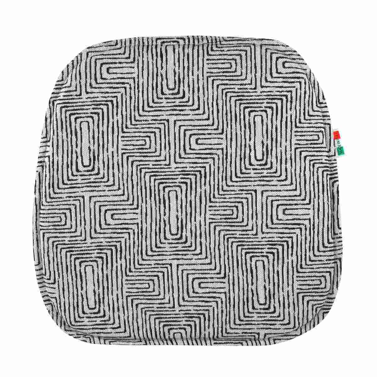 Cuscino Sedia Inca Nero Semitondo | Alore Casa