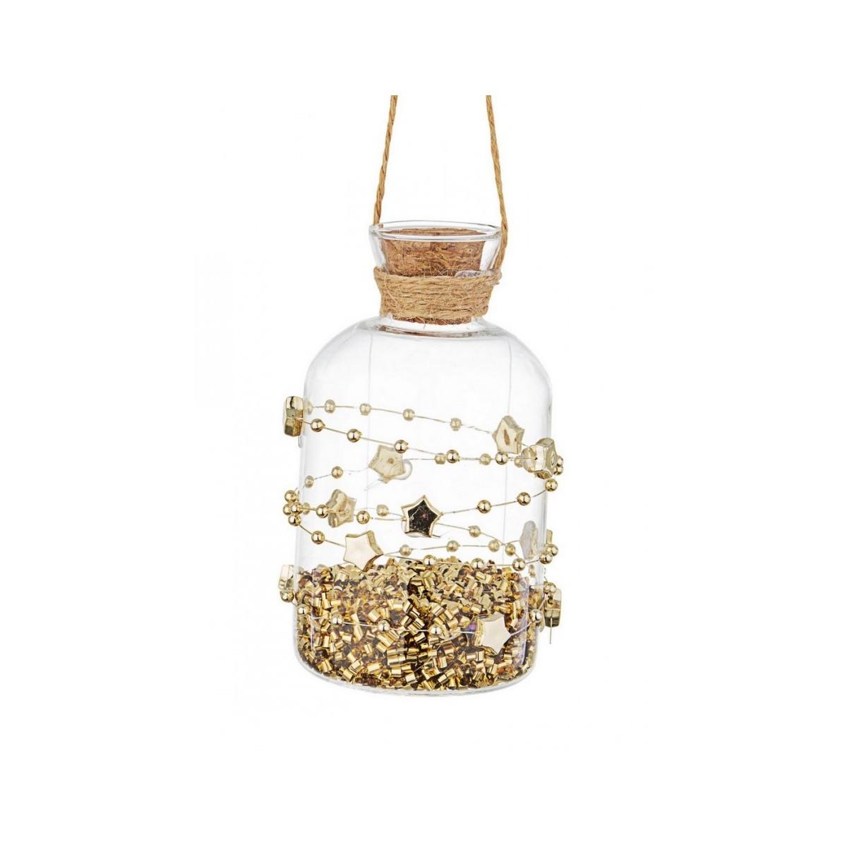 Pallina Natale Vetro cm.10 Bottiglia Oro |Bizzotto