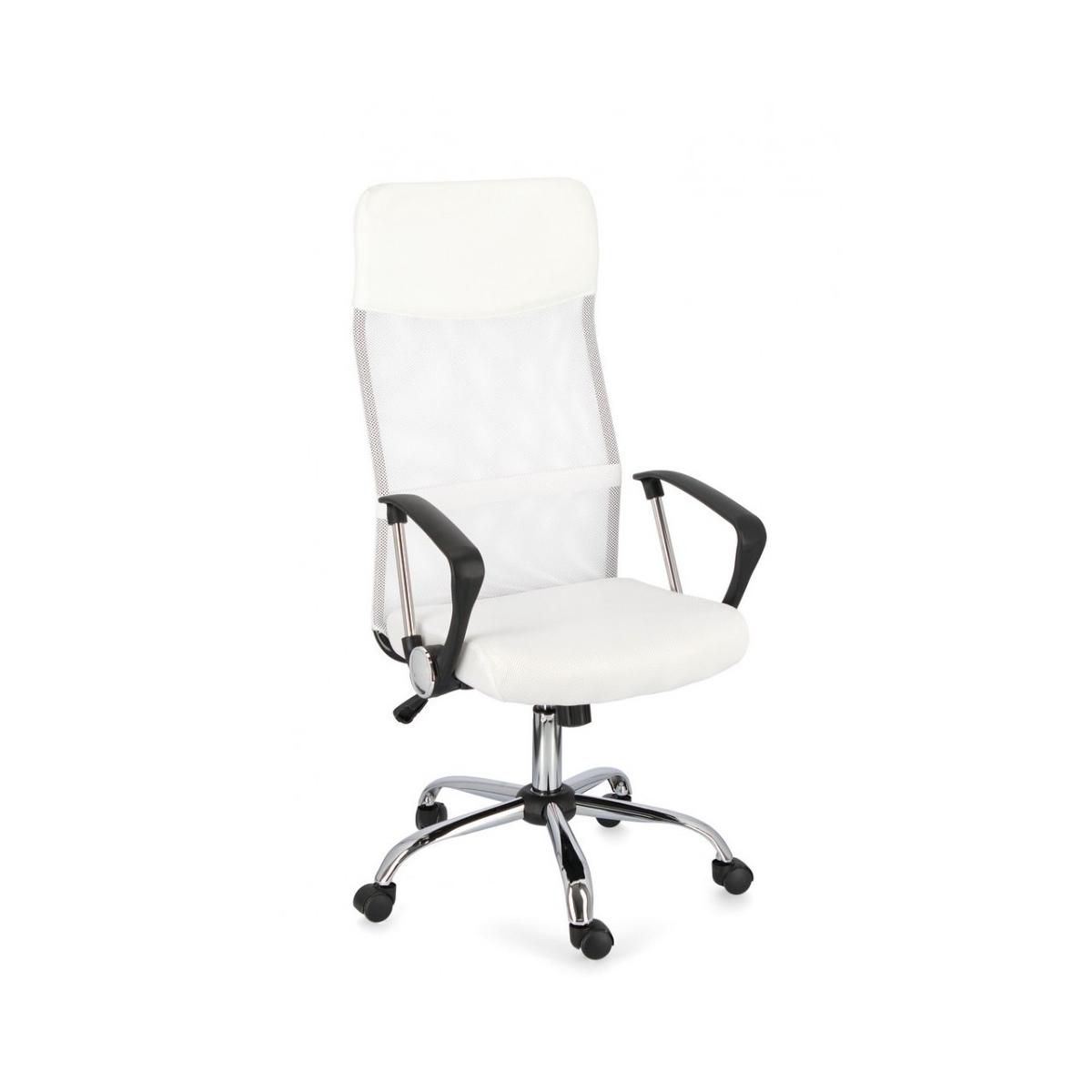 Poltrona Ufficio con Braccioli Dakar Bianco | Bizzotto