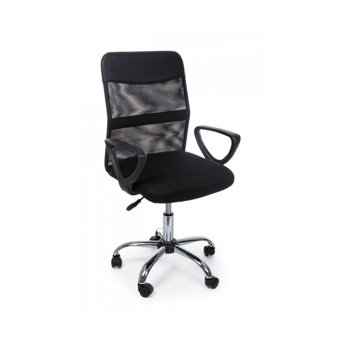 Poltrona Ufficio con Braccioli Nairobi Nero | Bizzotto