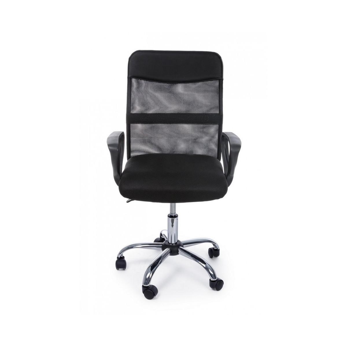 Poltrona Ufficio con Braccioli Nairobi Nero | Bizzotto