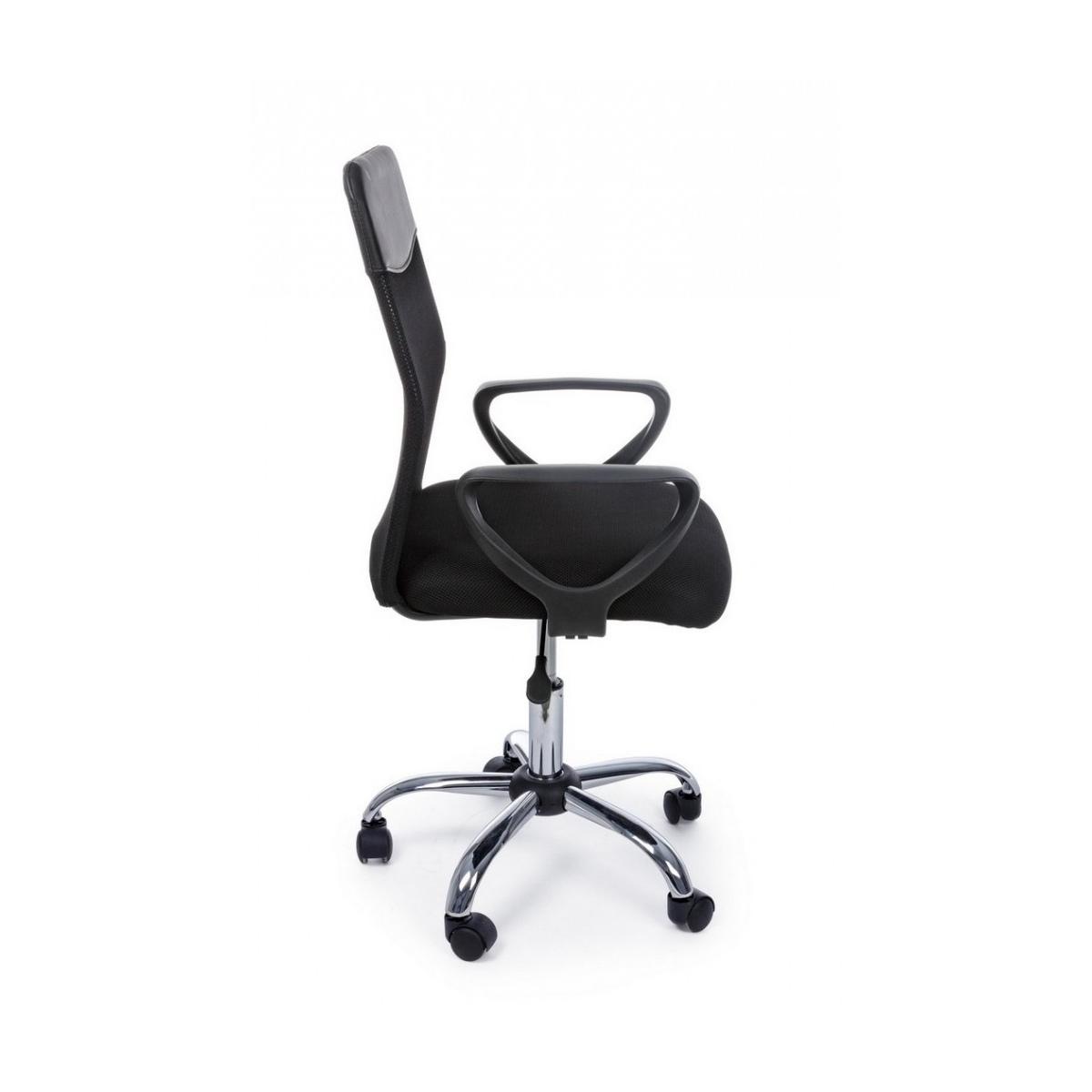 Poltrona Ufficio con Braccioli Nairobi Nero | Bizzotto