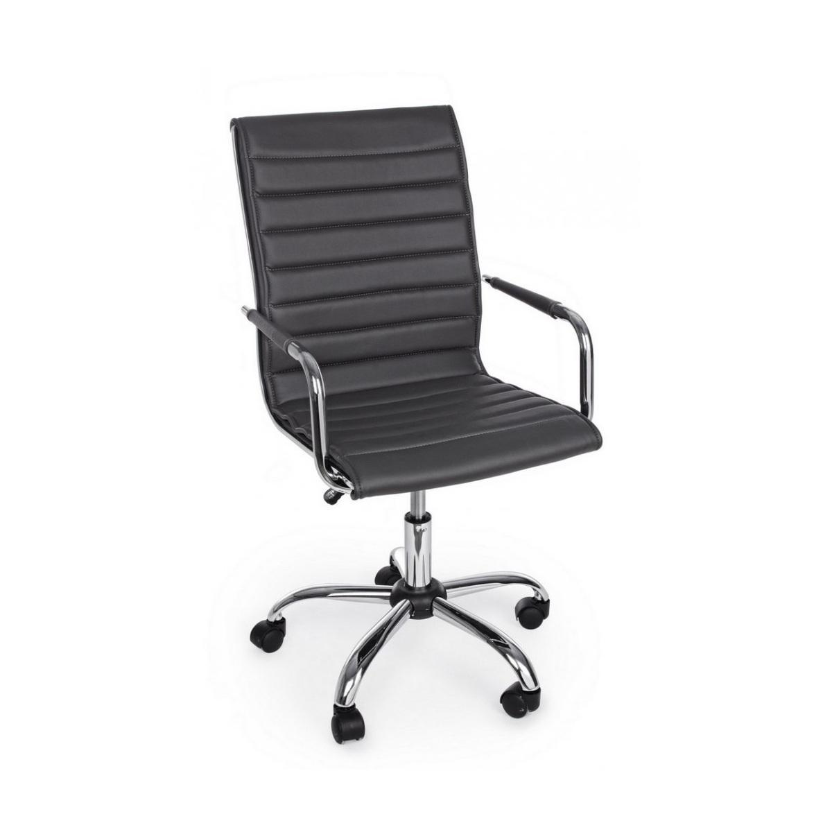 Poltrona Ufficio con Braccioli Perth Grigio Scuro | Bizzotto