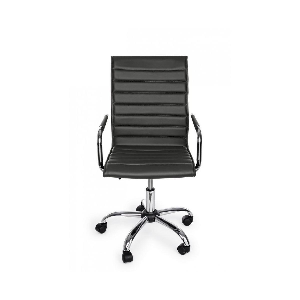 Poltrona Ufficio con Braccioli Perth Grigio Scuro | Bizzotto