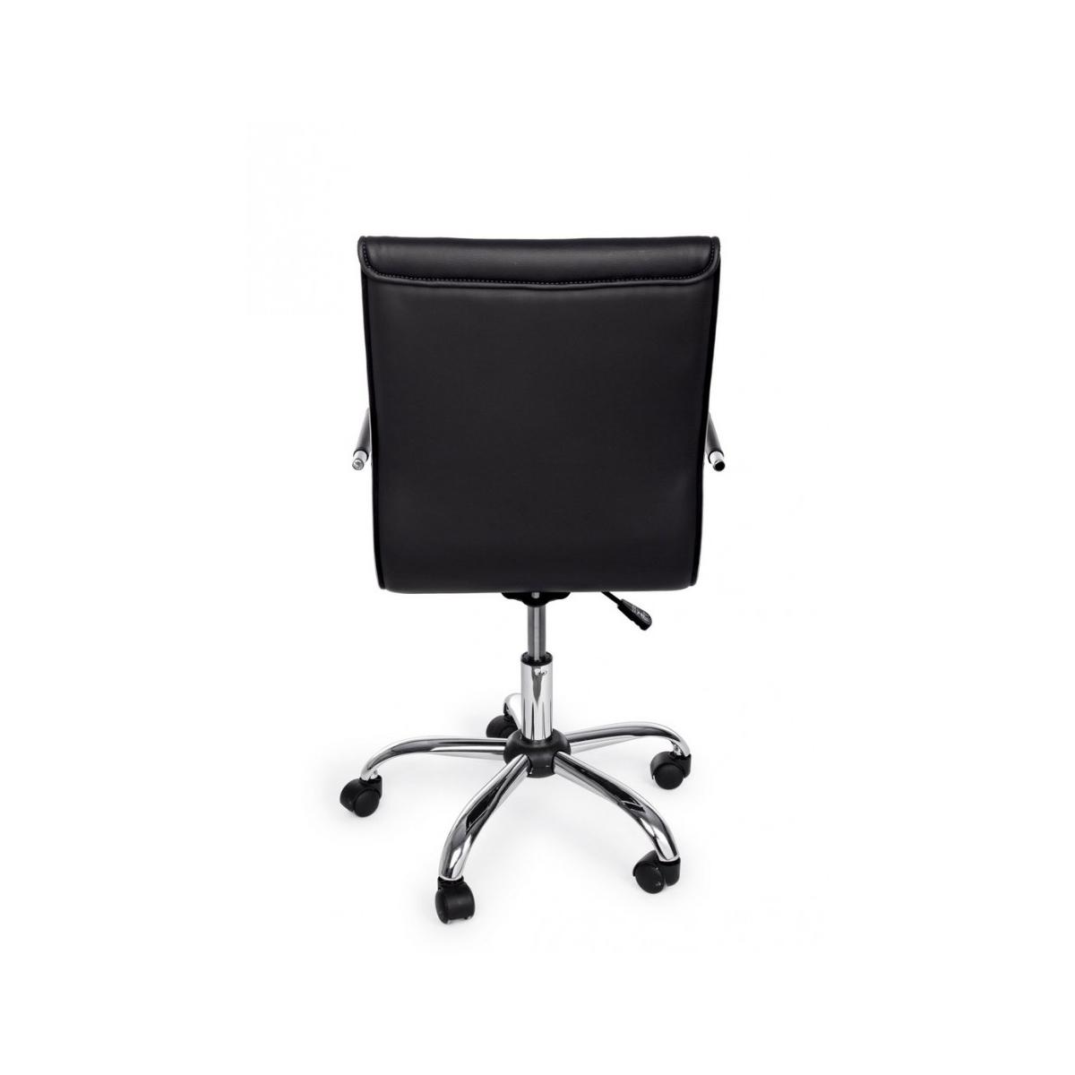 Poltrona Ufficio con Braccioli Perth Nero | Bizzotto