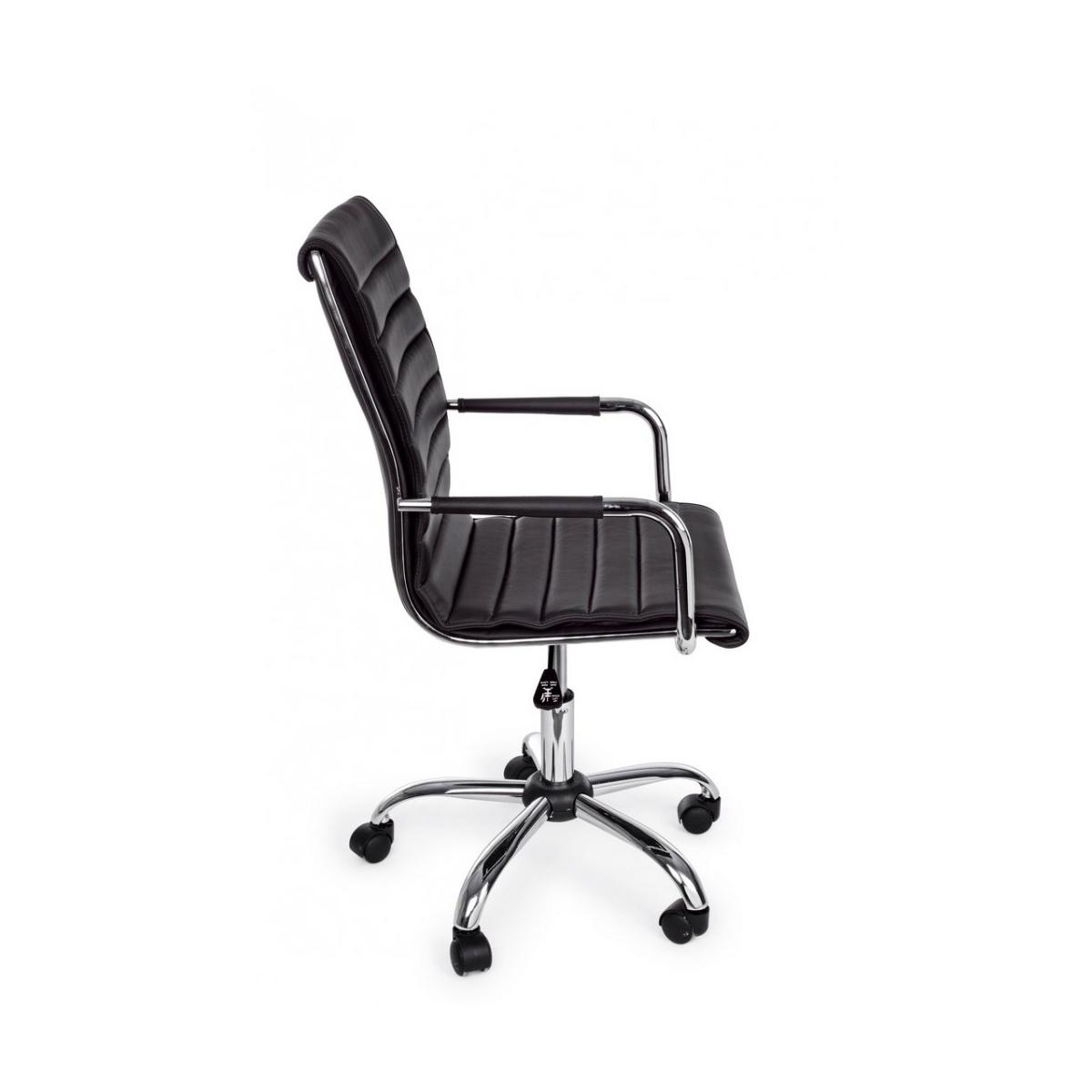 Poltrona Ufficio con Braccioli Perth Nero | Bizzotto