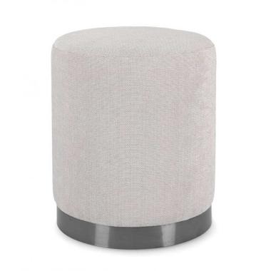 Pouf Ernestine Grigio Chiaro | Bizzotto