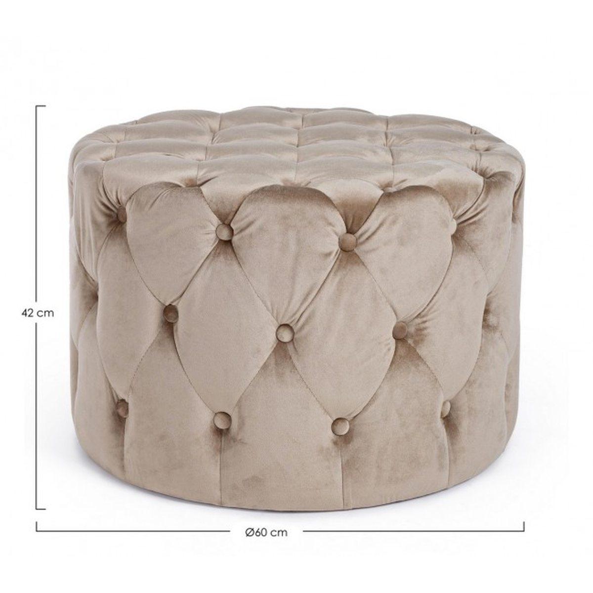 Pouf Lorella Tortora | Bizzotto