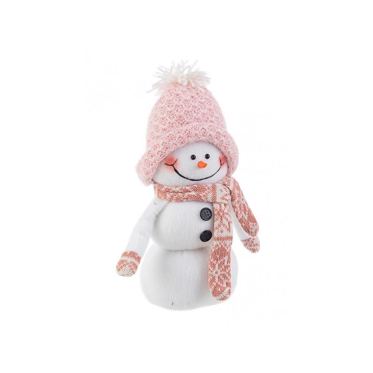 Pupazzo Di Neve Manley Rosa cm.H25 | Bizzotto