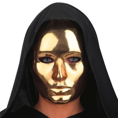 Maschera PVC Viso Oro