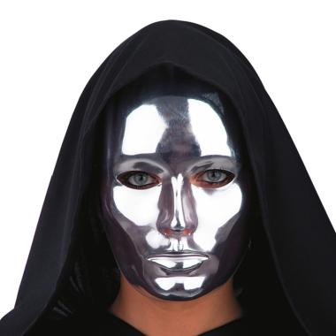 Maschera PVC Viso Argento