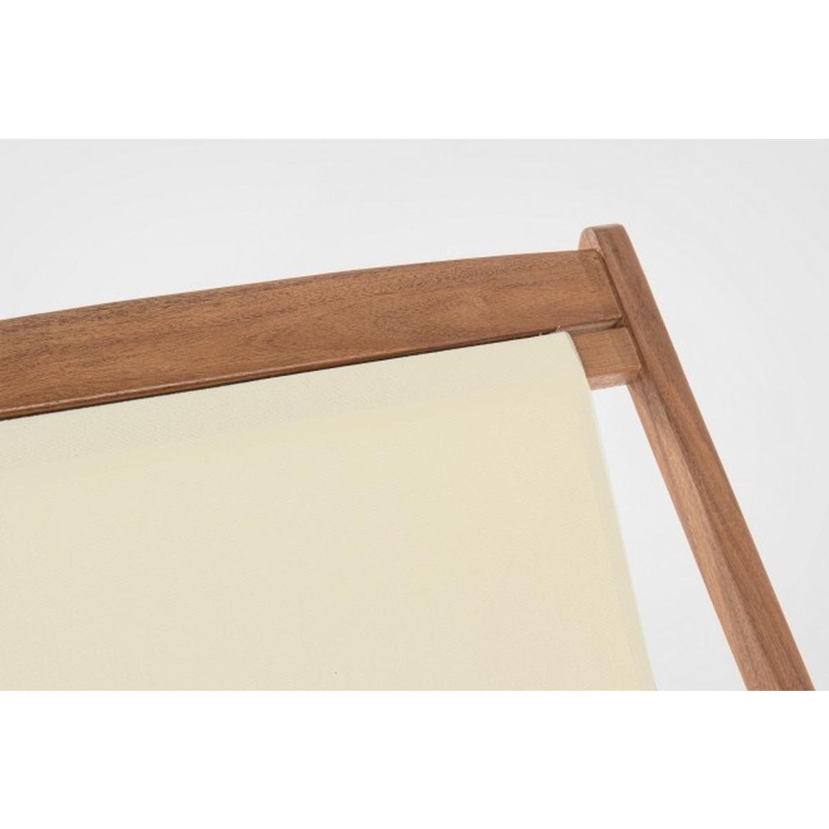 Sdraio Legno Relax Noemi Ecru' | Bizzotto