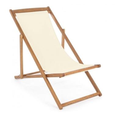 Sdraio Legno Relax Noemi Ecru' | Bizzotto