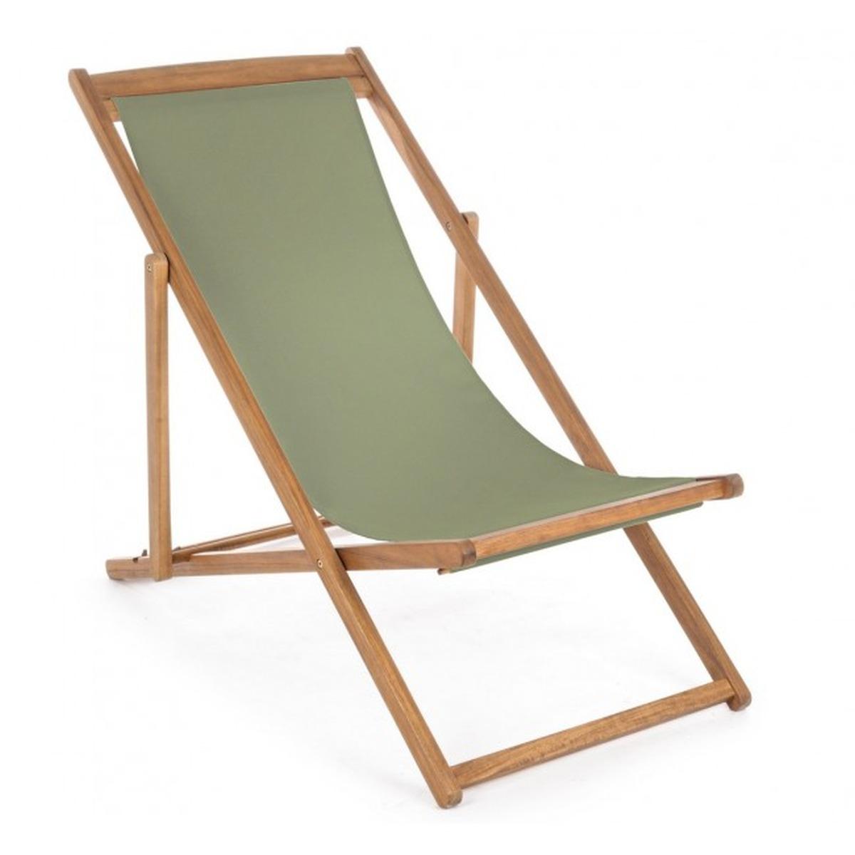 Sdraio Legno Relax Noemi Verde Muschio | Bizzotto