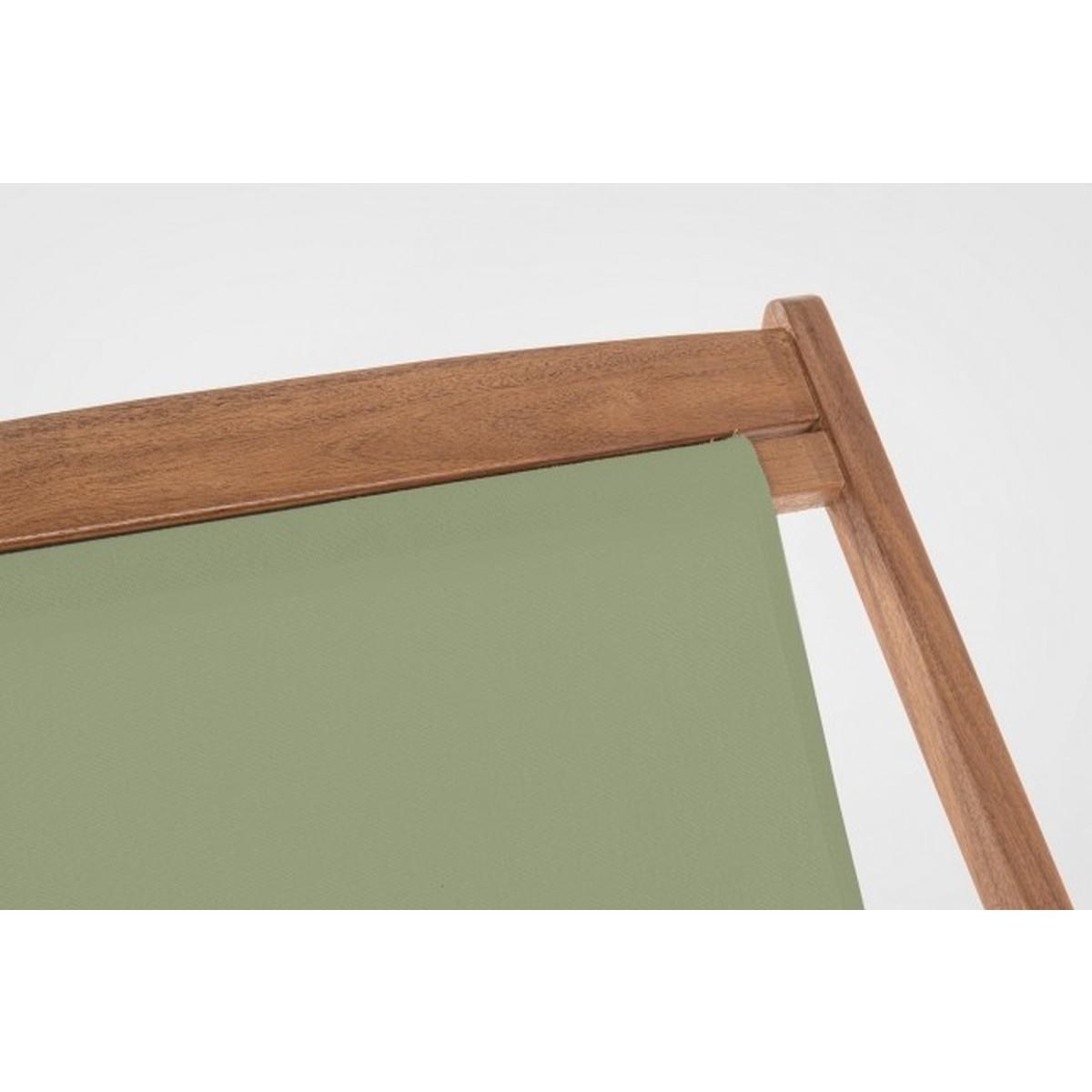 Sdraio Legno Relax Noemi Verde Muschio | Bizzotto