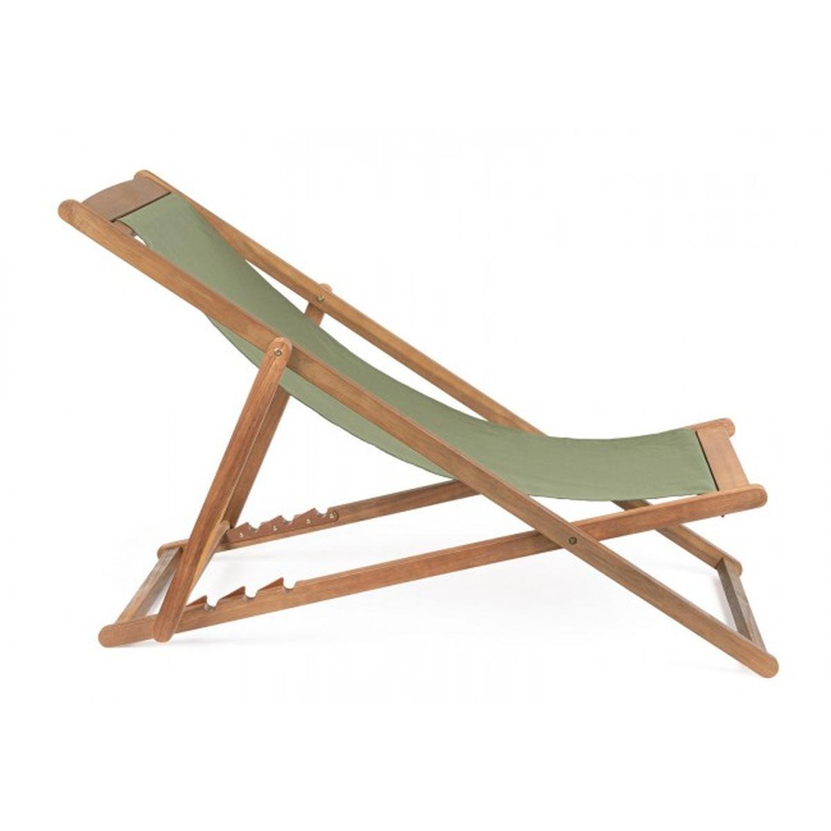 Sdraio Legno Relax Noemi Verde Muschio | Bizzotto
