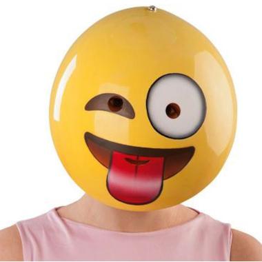 Maschera Emoticon Linguaccia PVC
