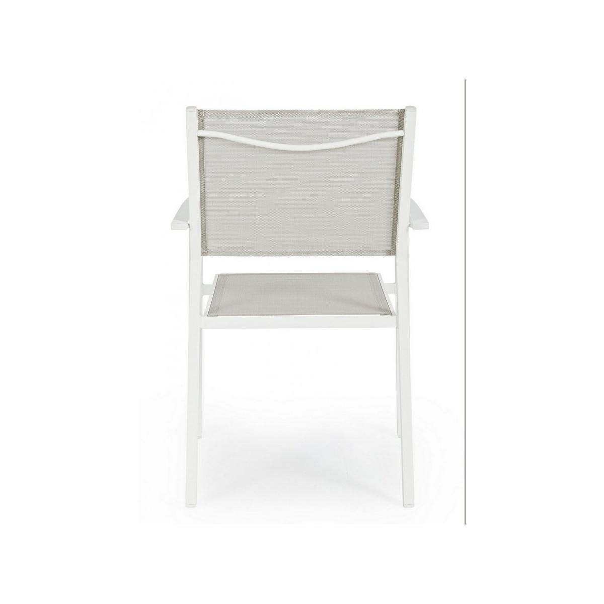 Sedia con Braccioli Hilde Bianco Cloud L cm.Ã?30 | Bizzotto
