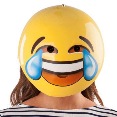 Maschera Emoticon Risata PVC