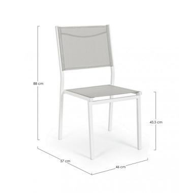 Sedia Hilde Bianco Cloud cm.Ã?30 | Bizzotto