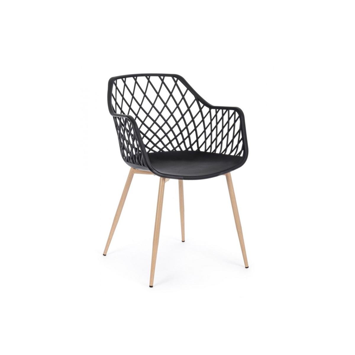 Sedia Optik Nero | Bizzotto