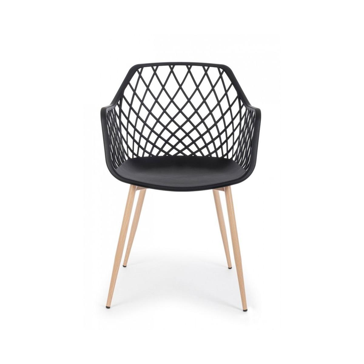 Sedia Optik Nero | Bizzotto