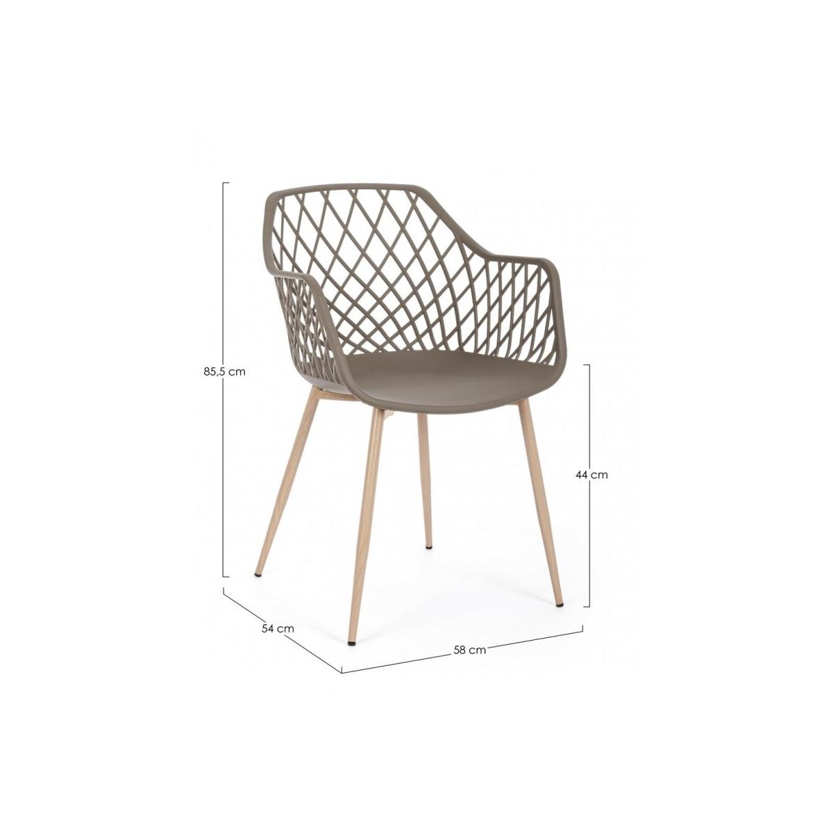 Sedia Optik Tortora | Bizzotto