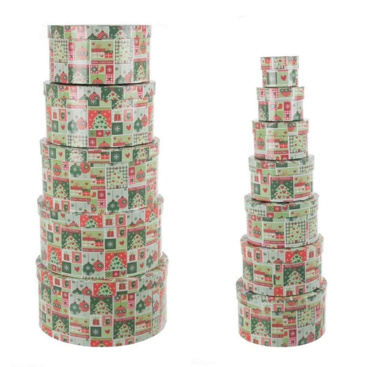 Set pz.12 Scatola Gift Patchwork To Op | Bizzotto