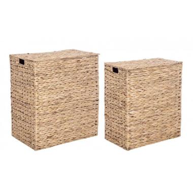 Porta Biancheria Set pz.2 Kalaw Nat Rettangola 001 | Bizzotto