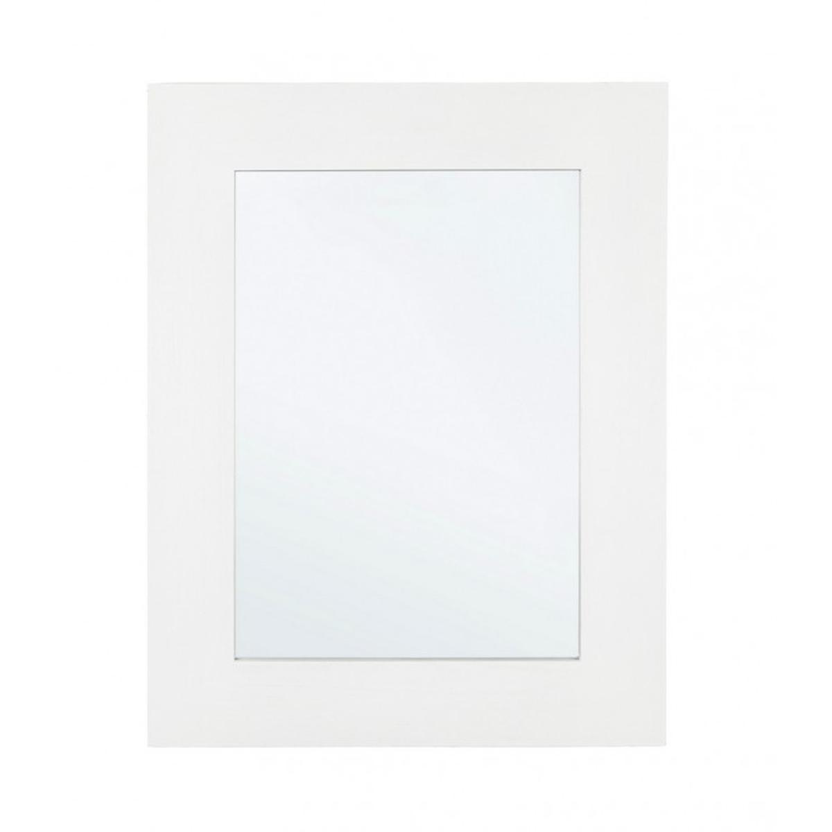Specchio Con Cornice Tiziano Rettangolare Bianco Cm.72X92