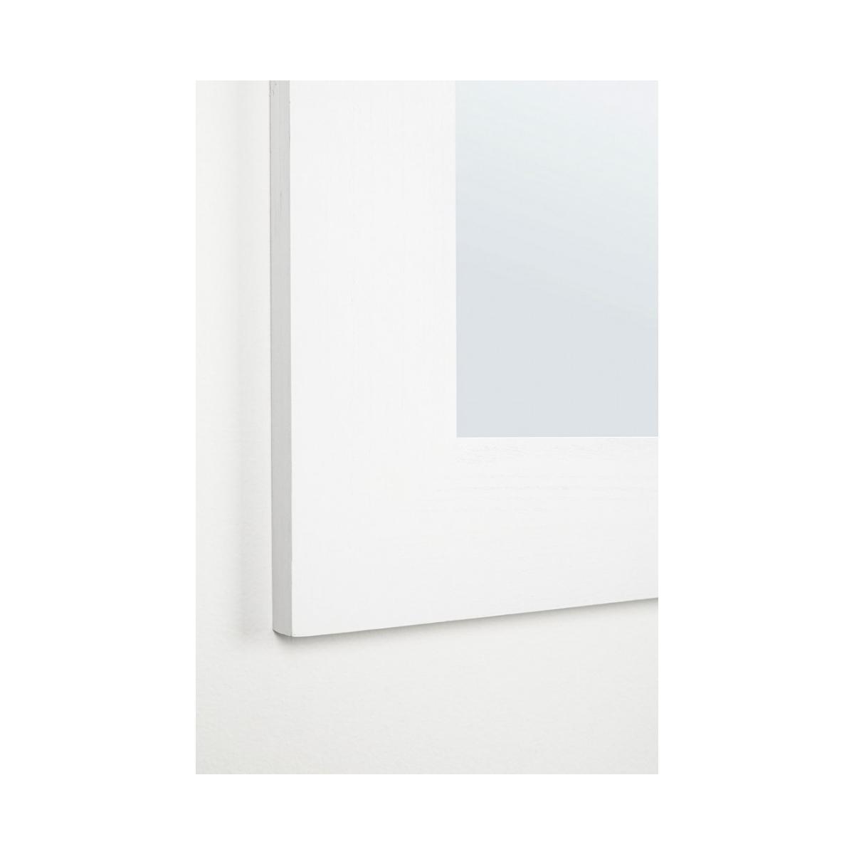 Specchio Con Cornice Tiziano Rettangolare Bianco Cm.72X92