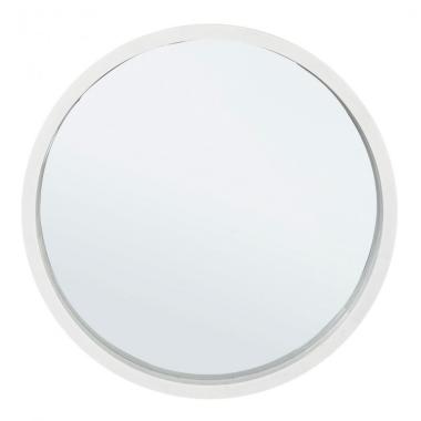 Specchio Con Cornice Tiziano To Bianco Cm.Ø52