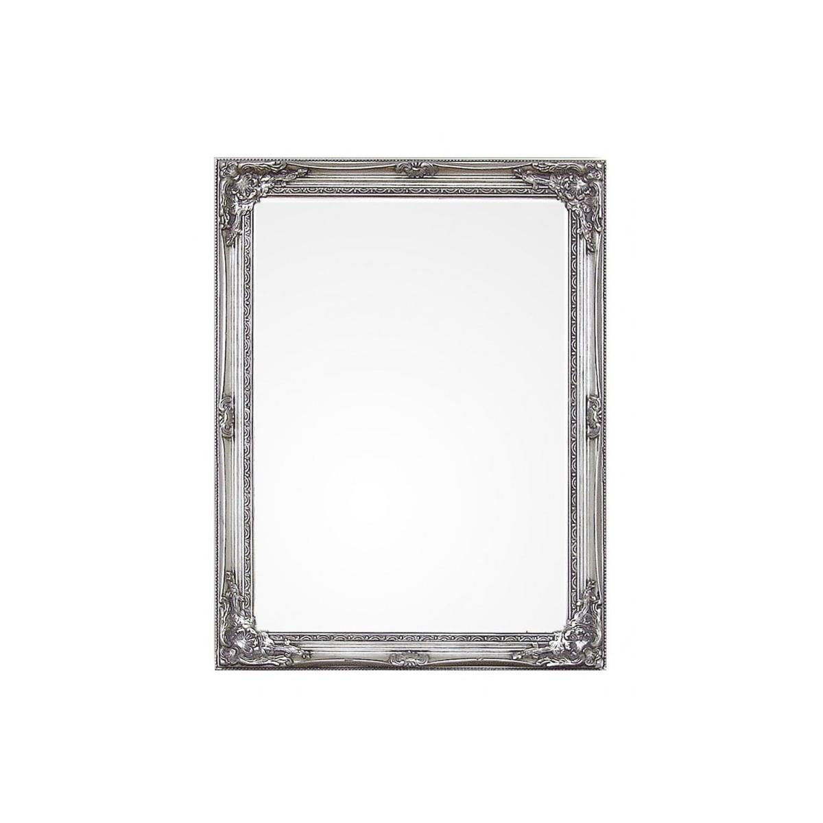 Specchio Miro con Cornice Argento cm.63x83 | Bizzotto