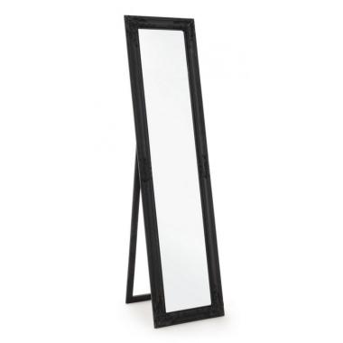 Specchio A Pavimento Miro Con Cornice Nero Opaco Cm.40X160 -285