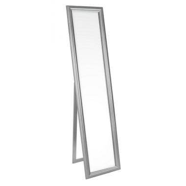 Specchio A Pavimento Sanzio Con Cornice Argento Cm.40X170