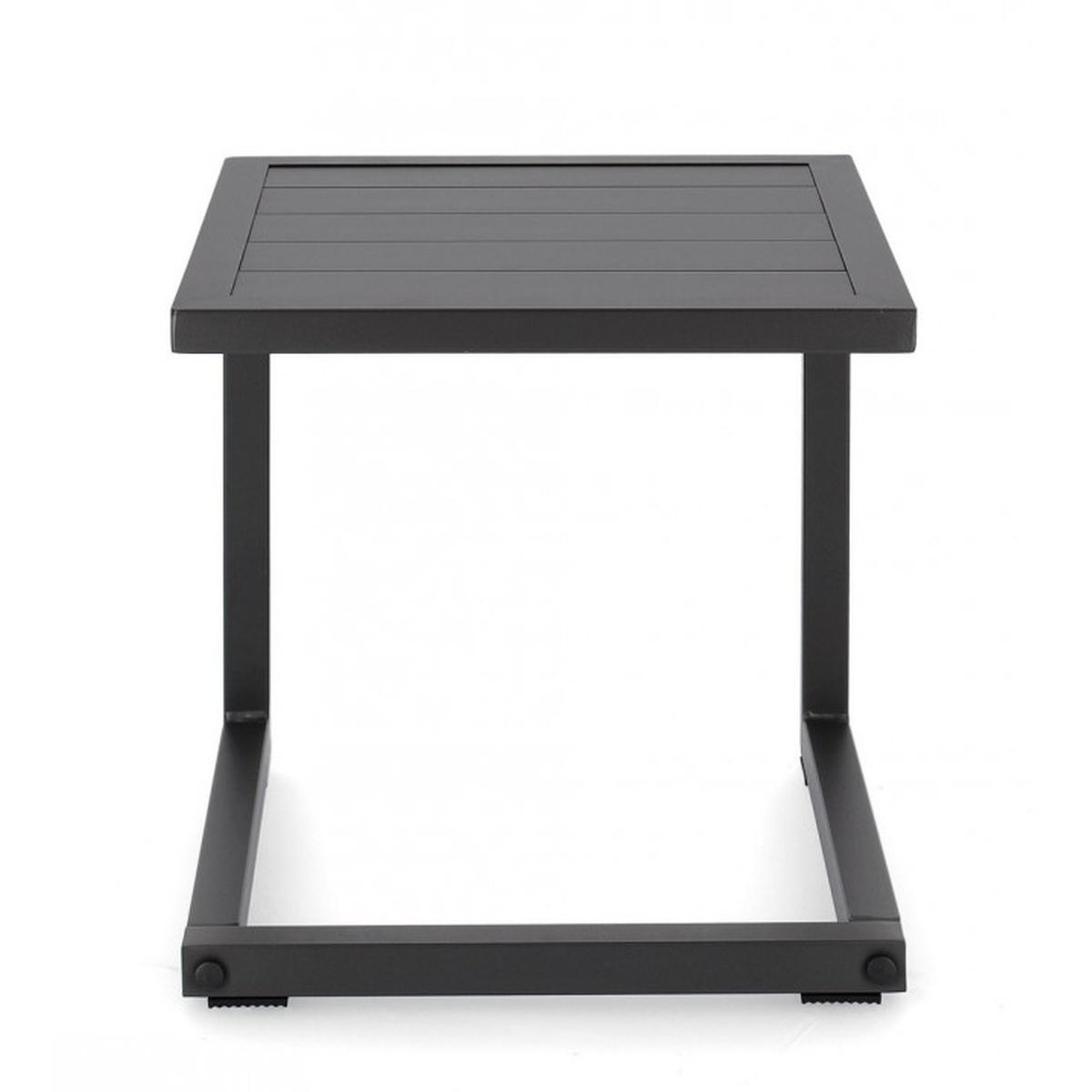 Tavolino Hildecm.40x40 Antracite L cm.H32 | Bizzotto