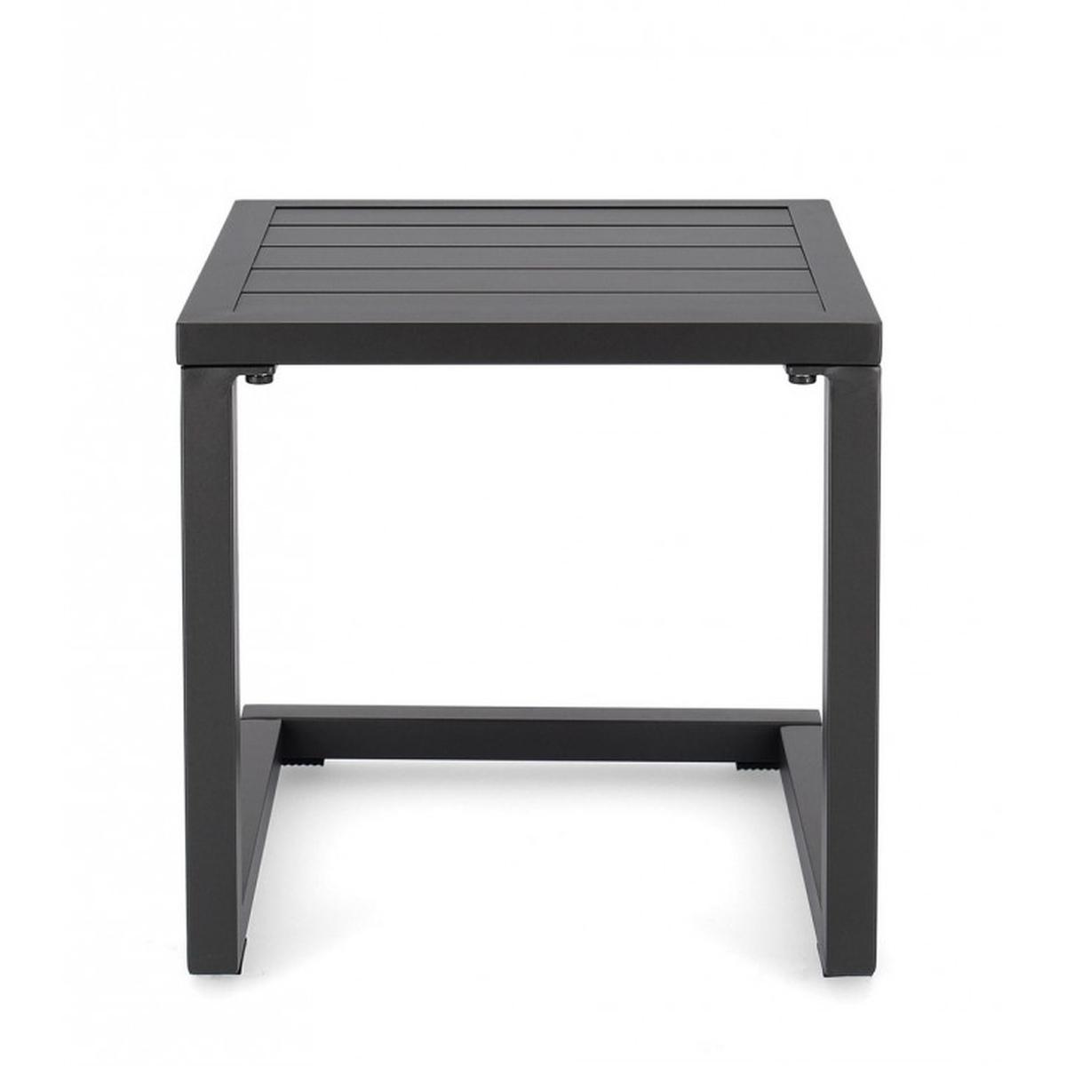 Tavolino Hildecm.40x40 Antracite L cm.H32 | Bizzotto