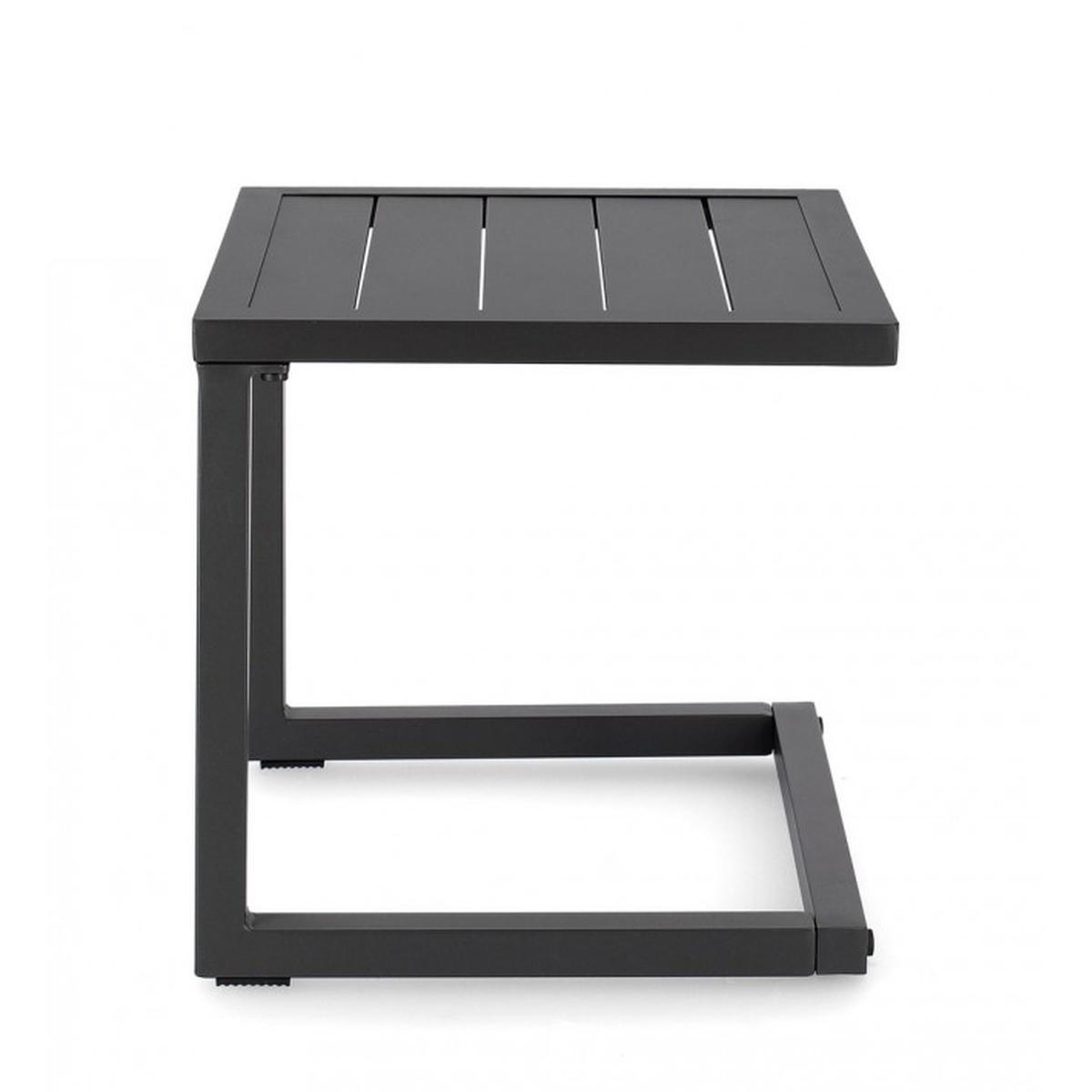 Tavolino Hildecm.40x40 Antracite L cm.H32 | Bizzotto