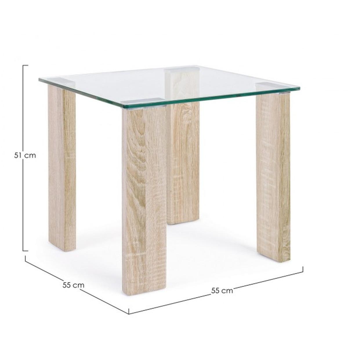 Tavolino New Arley Nature 55x55 | Bizzotto