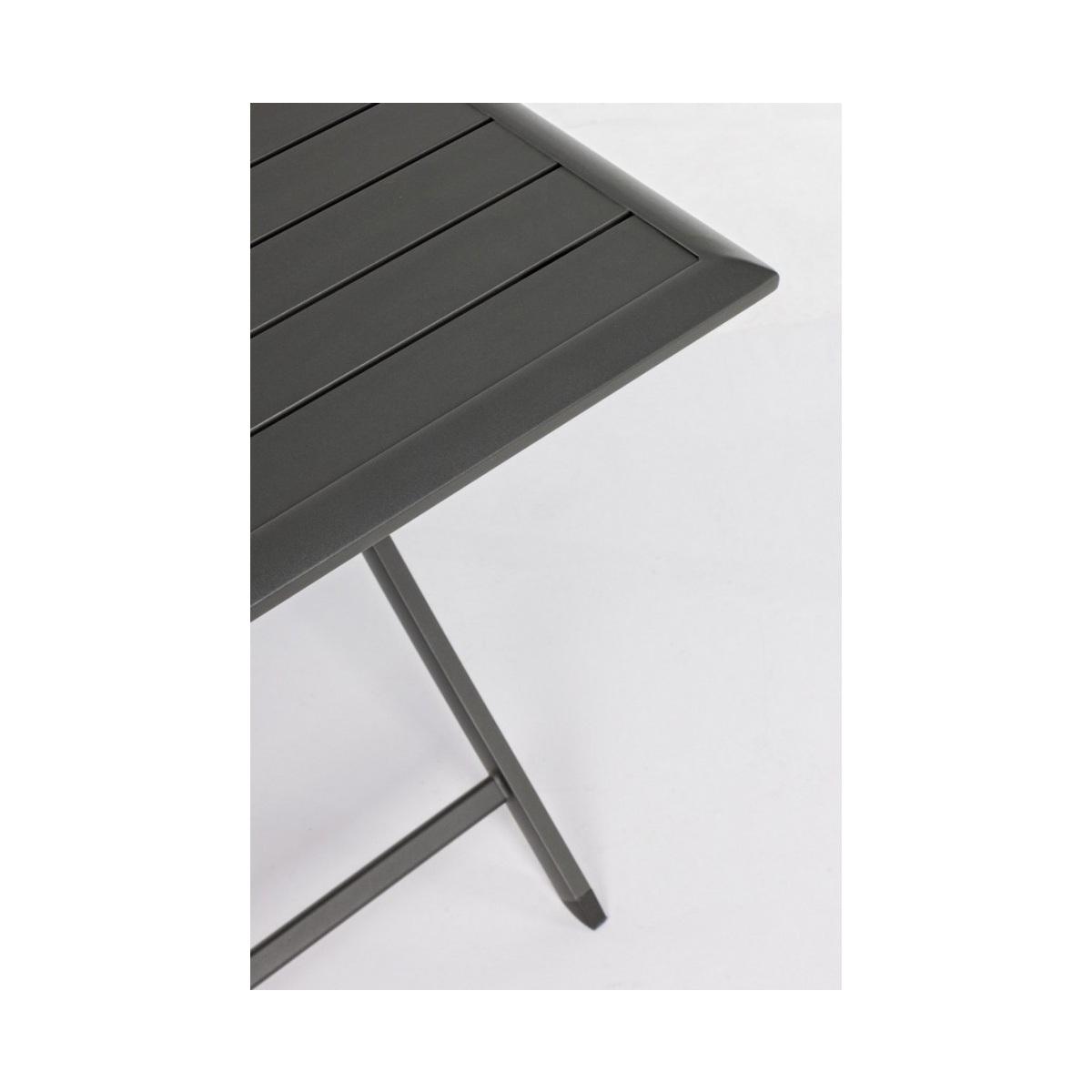Tavolo Pieghevole Elin 70x70 Antracite L cm.H32 | Bizzotto