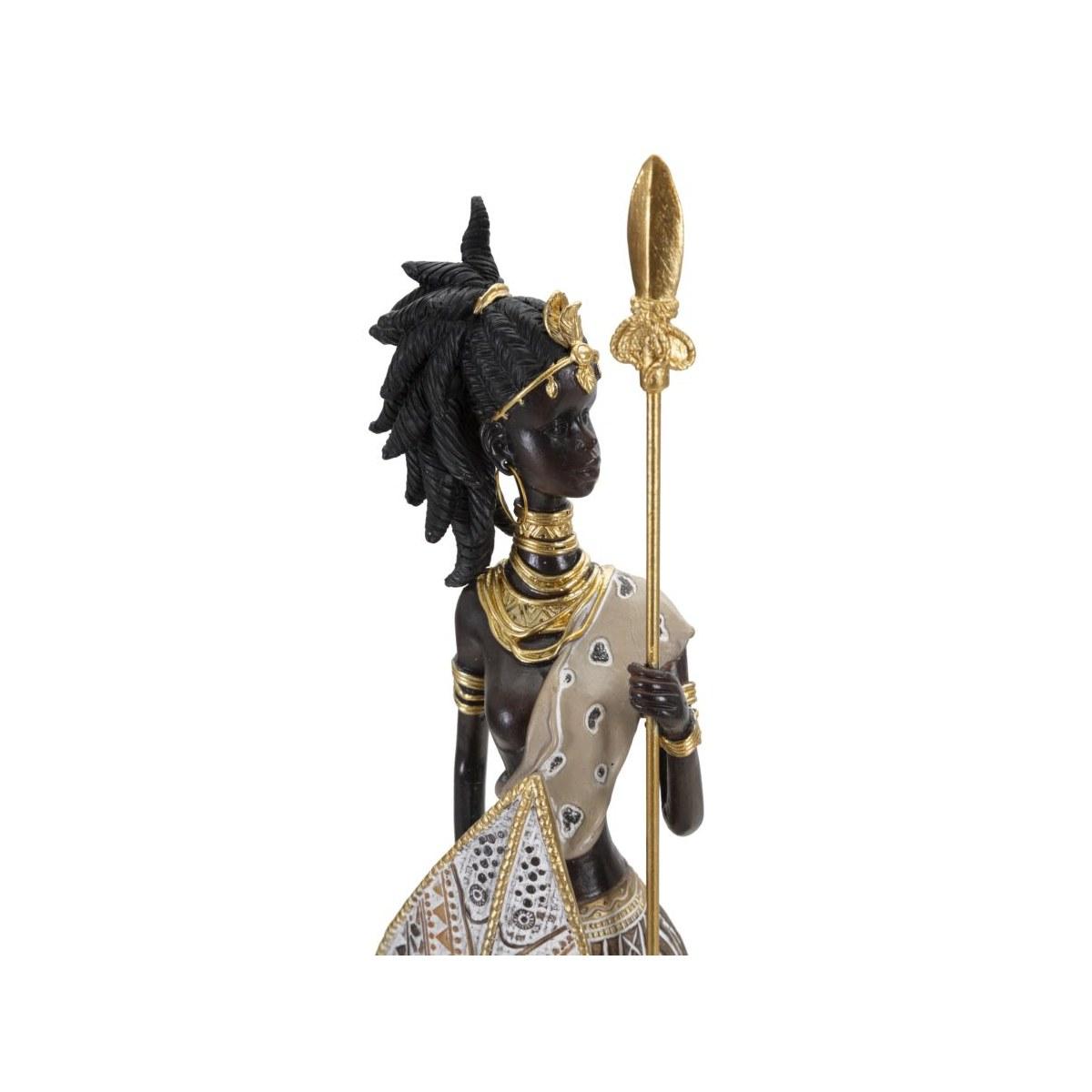 Masai Tribal con Figlio cm.11,5x8,5x46 | Mauro Ferretti